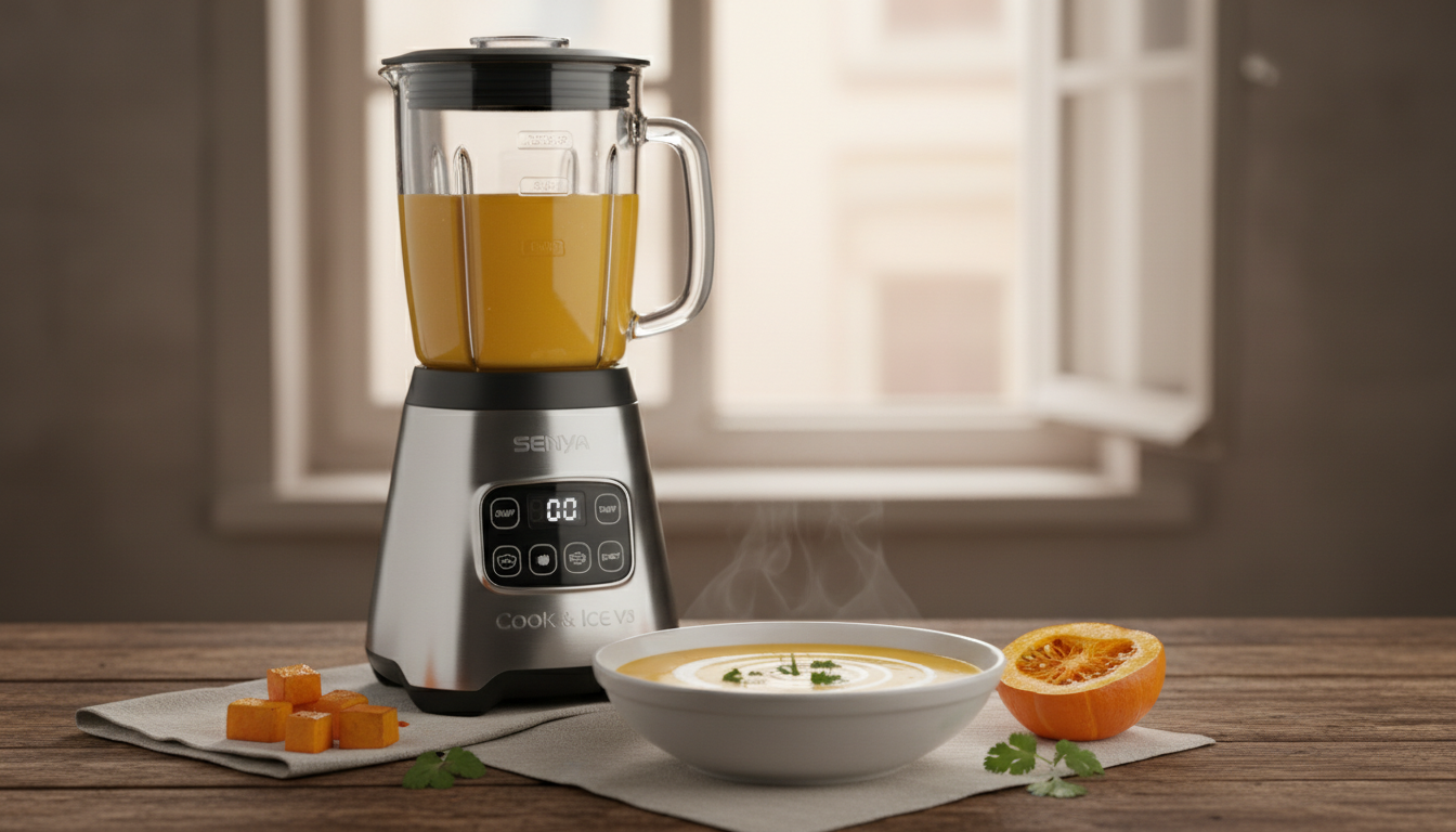 découvrez l'analyse complète du senya cook & ice v3, le blender chauffant qui combine performance exceptionnelle et multifonctionnalité pour simplifier toutes vos préparations culinaires.