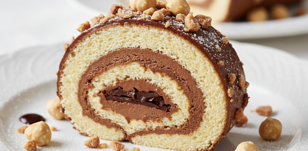 découvrez le roulé praliné-noisettes au cœur croustillant, une gourmandise irrésistible qui fait sensation sur internet. laissez-vous tenter par cette douceur délicieuse et inoubliable.