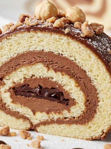 découvrez le roulé praliné-noisettes au cœur croustillant, une gourmandise irrésistible qui fait sensation sur internet. laissez-vous tenter par cette douceur délicieuse et inoubliable.