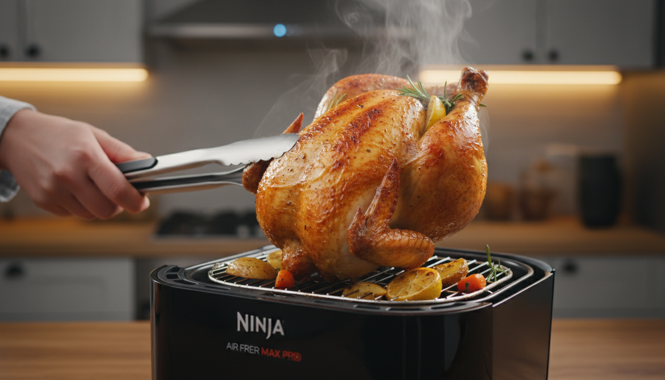 découvrez notre test complet de la ninja air fryer max pro, une friteuse familiale de 6,2 l qui combine un design élégant avec une performance optimale pour des repas savoureux et sains.