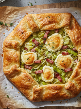 découvrez notre tarte rustique aux poireaux et comté, une recette savoureuse et facile à préparer qui plaît à toute la famille, y compris aux enfants !