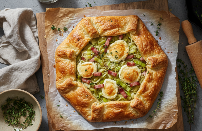 découvrez notre tarte rustique aux poireaux et comté, une recette savoureuse et facile à préparer qui plaît à toute la famille, y compris aux enfants !