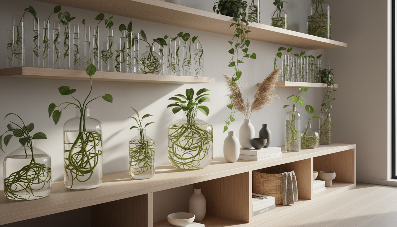 découvrez une astuce économique à moins de 15 € pour un jardin d'intérieur moderne, sans terreau ni replantation de boutures, facile et innovante.