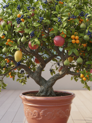 découvrez cet arbre fruitier au port unique qui pousse parfaitement en pot, idéal pour les petits espaces. profitez de récoltes abondantes sans avoir besoin de jardin.