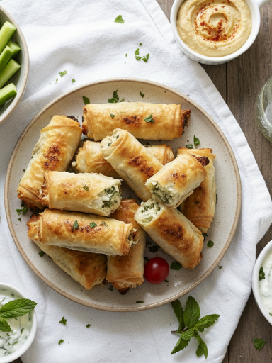 découvrez nos roulés croustillants prêts en 10 minutes pour un apéro express parfait et délicieux, idéal pour sauver votre soirée en toute simplicité.