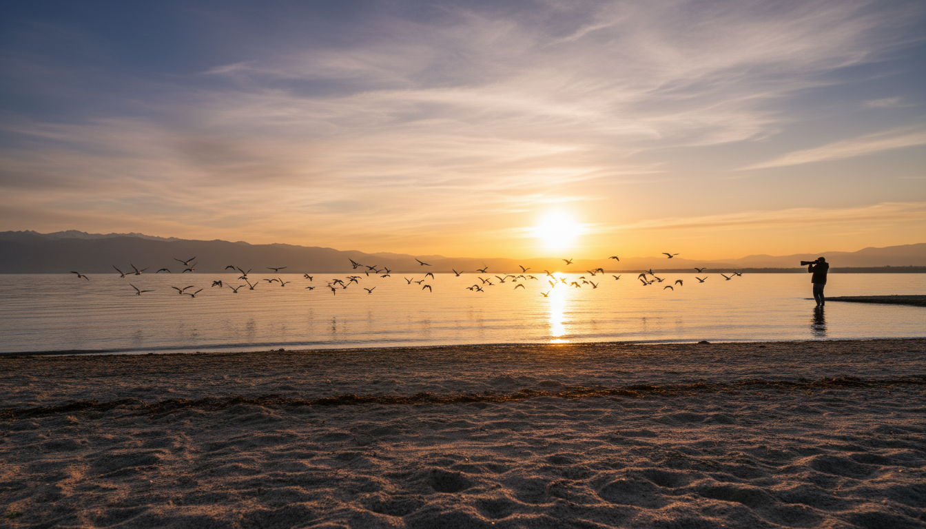 découvrez le travail de christophe, passionné de photographie, qui immortalise la beauté et la magie des oiseaux migrateurs le long des rivages pittoresques d’excenevex.