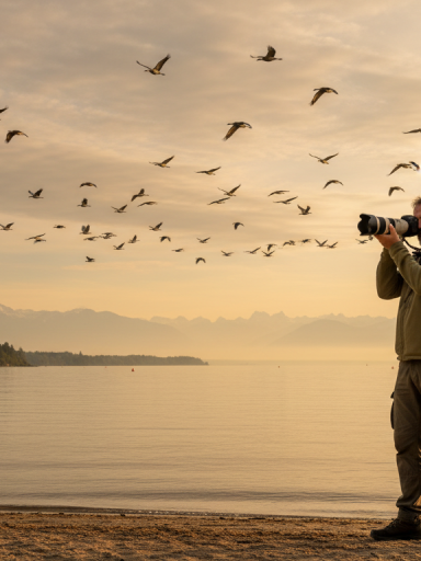 découvrez les magnifiques clichés de christophe qui immortalise la magie des oiseaux migrateurs sur les rivages pittoresques d’excenevex.