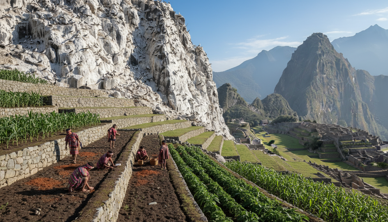 découvrez comment les déjections des oiseaux marins ont enrichi l'empire inca en fertilisant les terres, stimulant l'agriculture et contribuant à sa prospérité exceptionnelle.