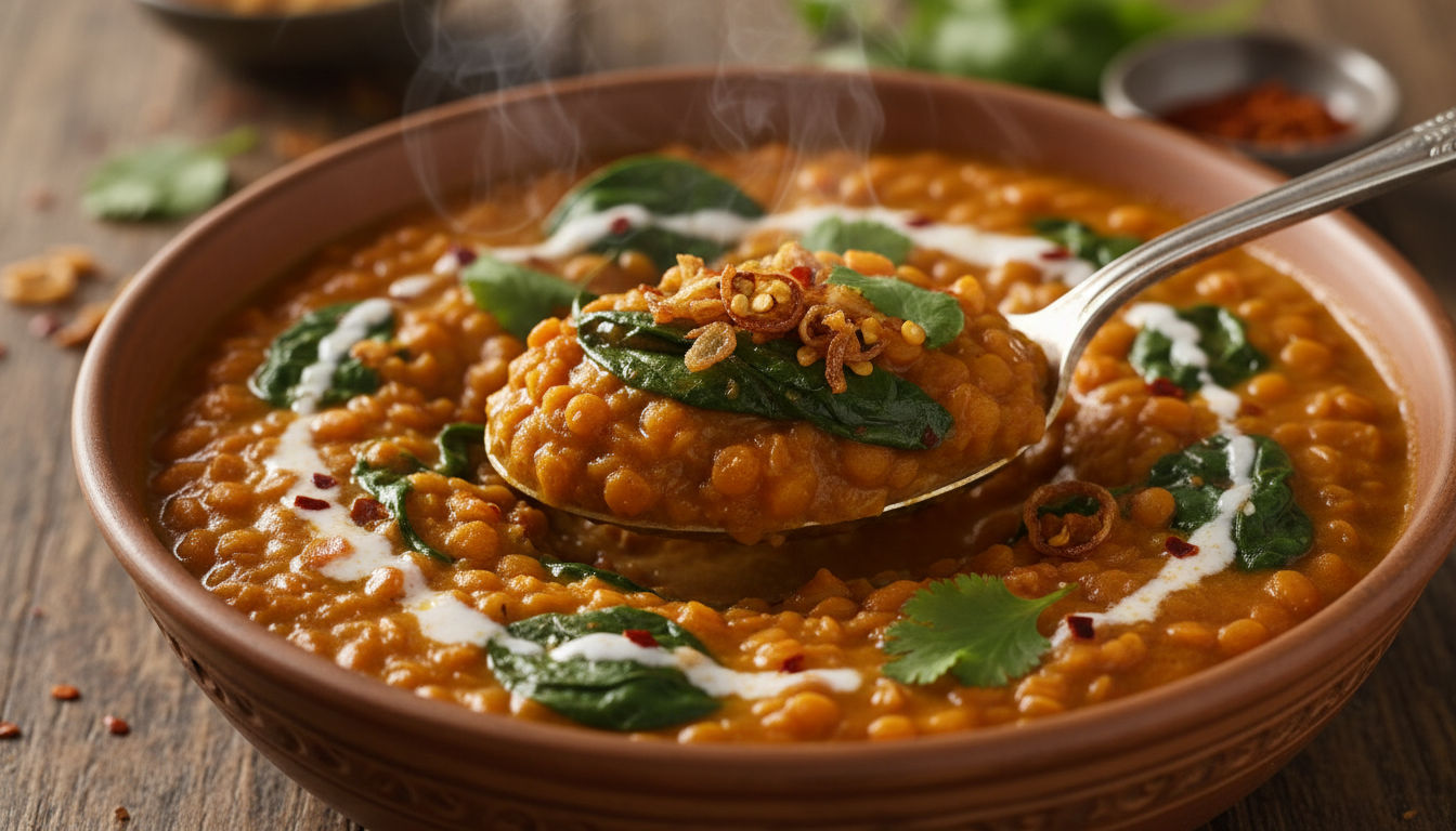Dahl onctueux aux épinards surgelés : la recette facile pour sublimer votre dîner en un véritable festin