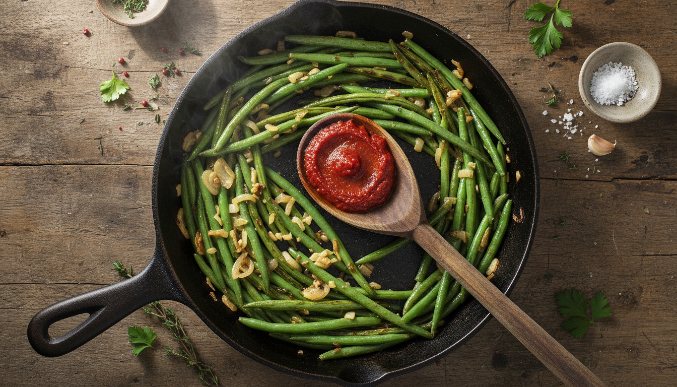 découvrez une méthode secrète pour préparer des haricots verts incroyablement savoureux, bien meilleurs que ceux cuits à l'eau classique. apprenez à sublimer ce légume simple avec notre technique facile et délicieuse.