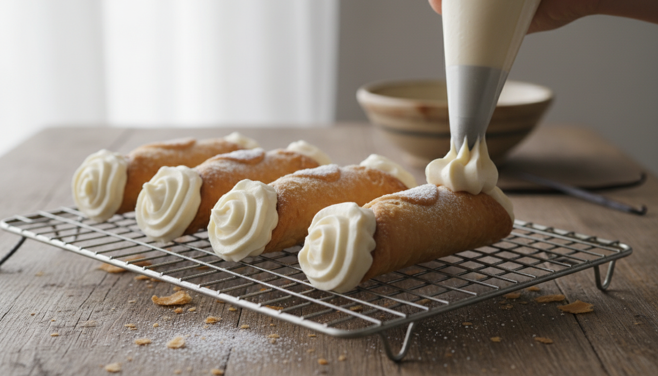 savourez le cannoli feuilleté à la vanille, un dessert gourmand, simple et rapide à réaliser, parfait pour épater vos invités à chaque occasion.