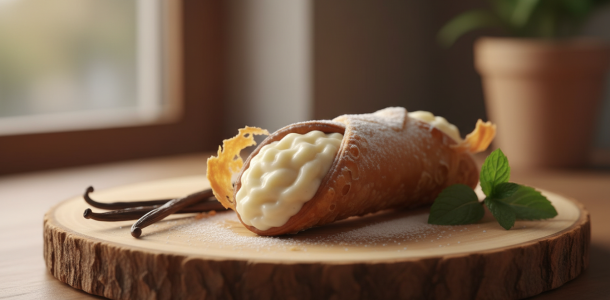 savourez notre recette facile et gourmande de cannoli feuilleté à la vanille, une douceur irrésistible qui séduira tous les amateurs de pâtisserie.