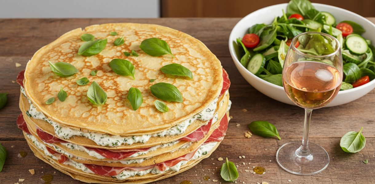 découvrez notre recette facile et savoureuse de gâteau de crêpes léger à la tomate et au fromage, idéal pour un repas gourmand et équilibré.