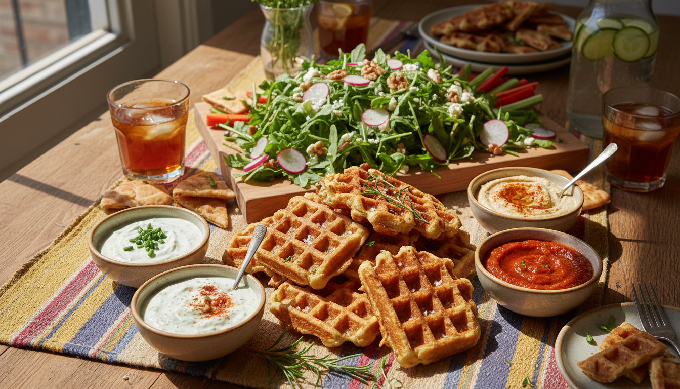 découvrez la recette facile et gourmande des gaufres salées aux légumes et fromage, parfaite pour un festin savoureux et équilibré à partager en famille ou entre amis.