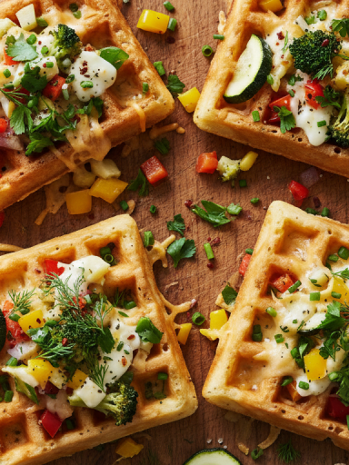 découvrez notre recette facile de gaufres salées aux légumes et fromage, parfaite pour un repas gourmand et coloré qui ravira toute la famille.