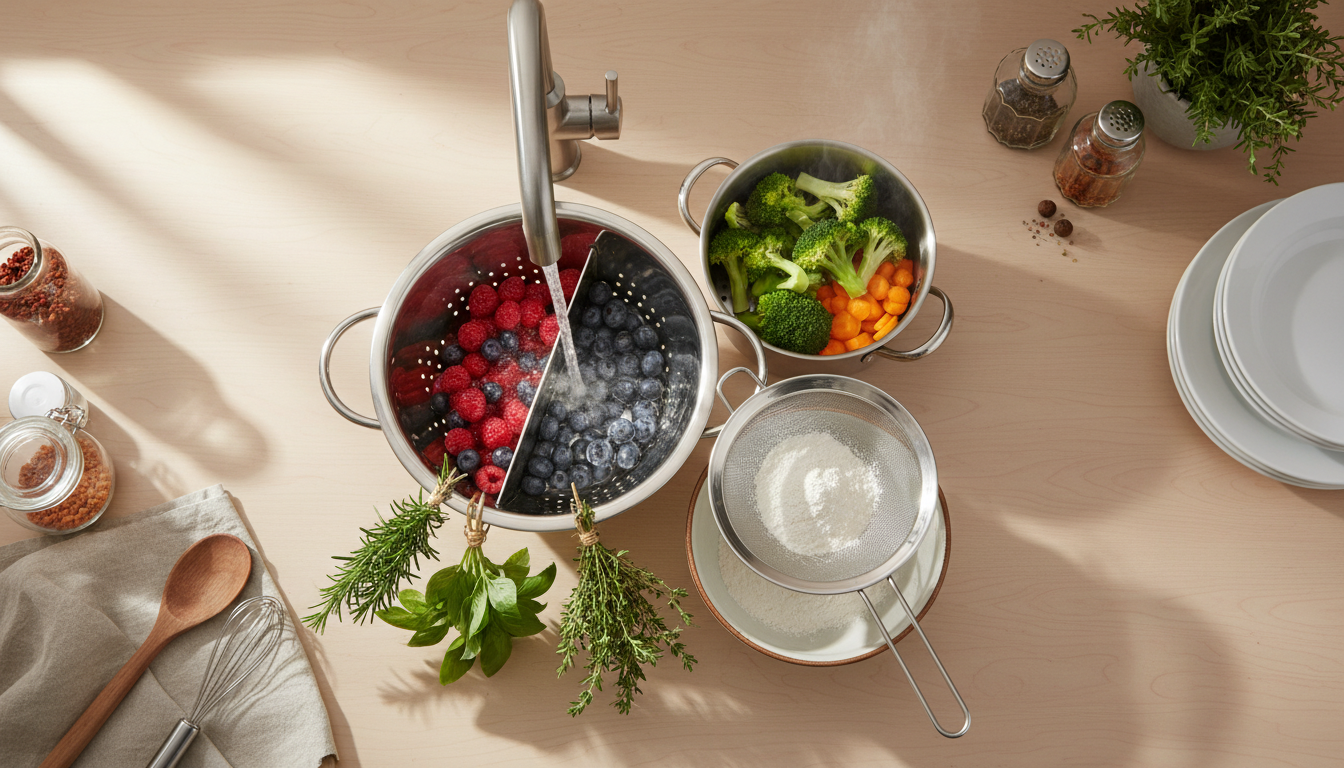 découvrez comment une simple passoire peut transformer votre façon de cuisiner et bien plus qu'égoutter les pâtes. astuces et conseils pour révolutionner votre cuisine au quotidien.