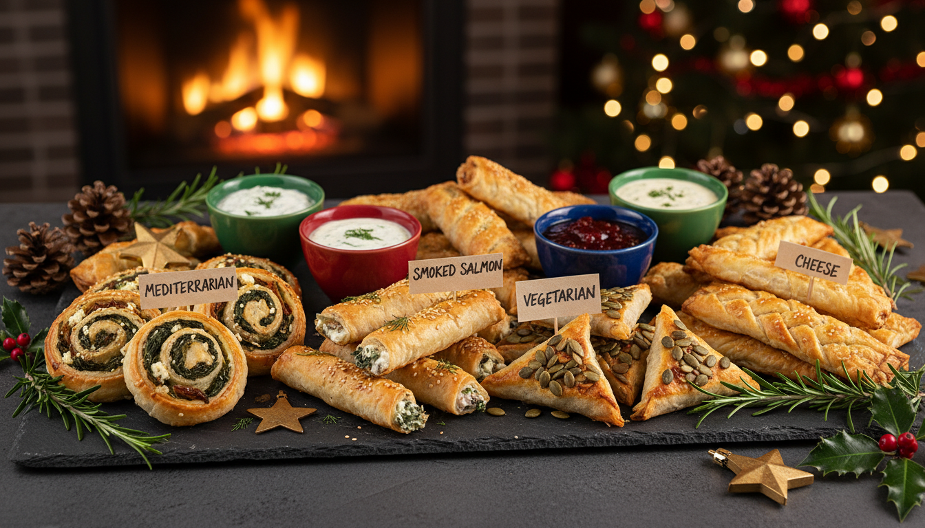 découvrez ma recette express de roulés en pâte filo, prêts en seulement 15 minutes, idéale pour régaler vos invités pendant les fêtes avec une touche gourmande et rapide.