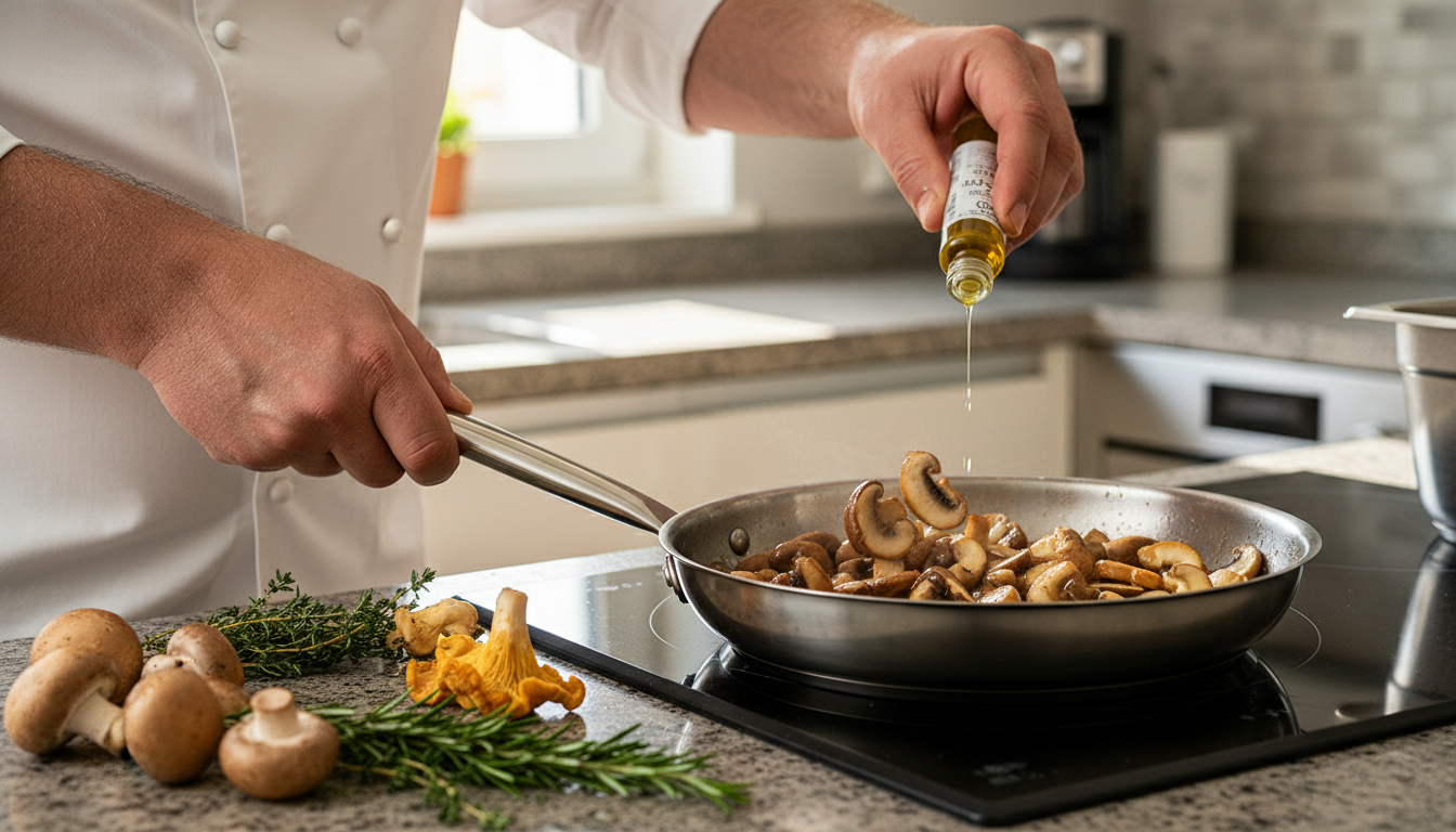 découvrez l'astuce exclusive du chef etchebest pour maîtriser la cuisson des champignons et sublimer leur jus grâce à une caramélisation délicieuse et savoureuse.