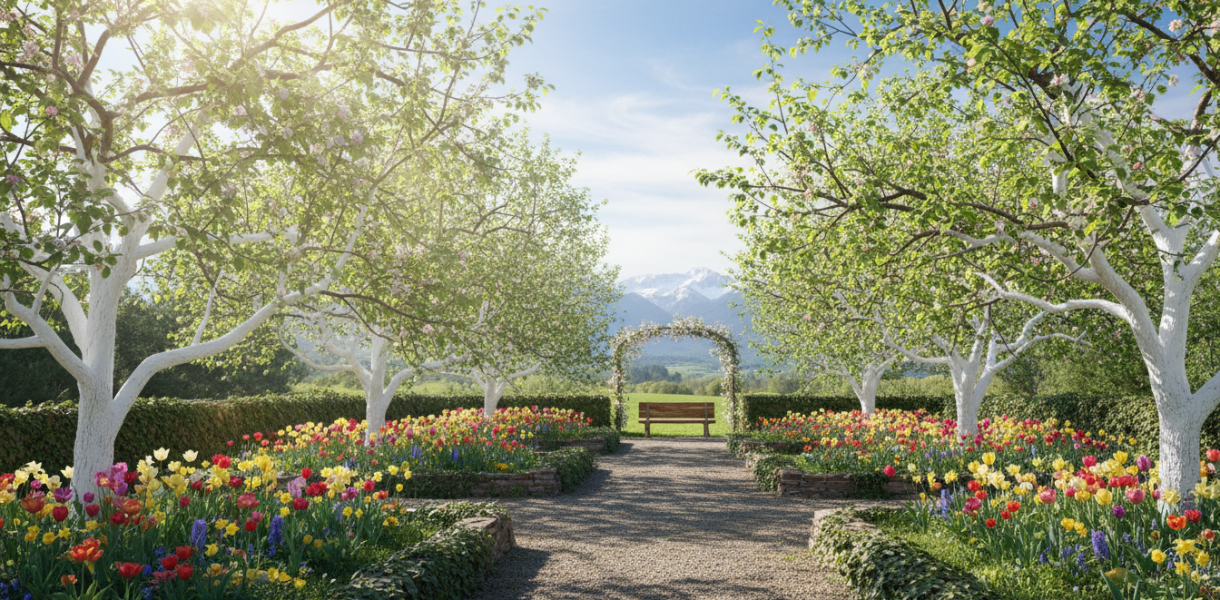 découvrez l'importance souvent ignorée de la teinte blanche appliquée sur les troncs au printemps, ses bienfaits et son rôle essentiel pour la santé des arbres.