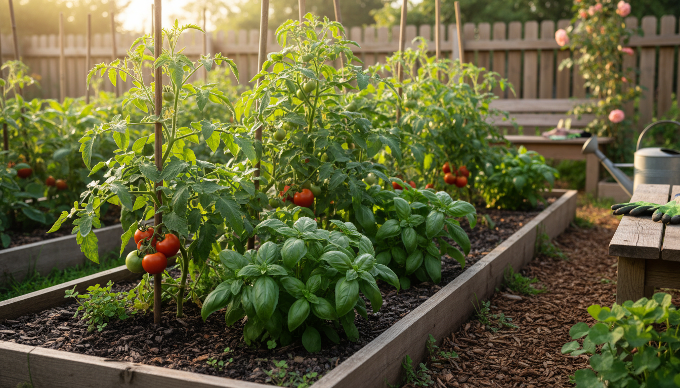 découvrez la plante traditionnelle idéale pour améliorer la saveur et la croissance de vos tomates au potager, comme le savaient nos anciens jardiniers.