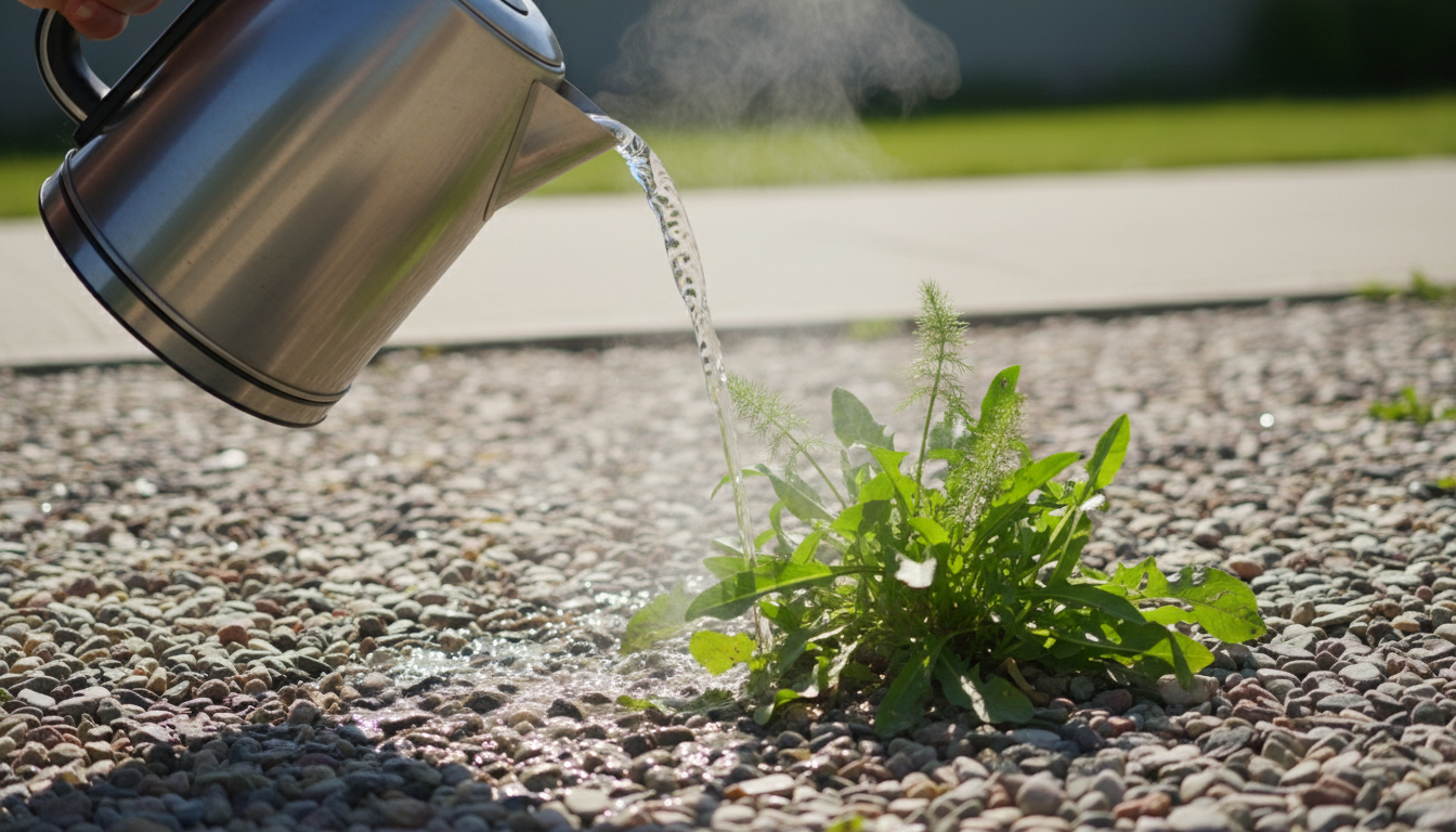 découvrez les astuces infaillibles des experts pour éliminer définitivement les mauvaises herbes dans les graviers et garder un espace propre et esthétique toute l'année.