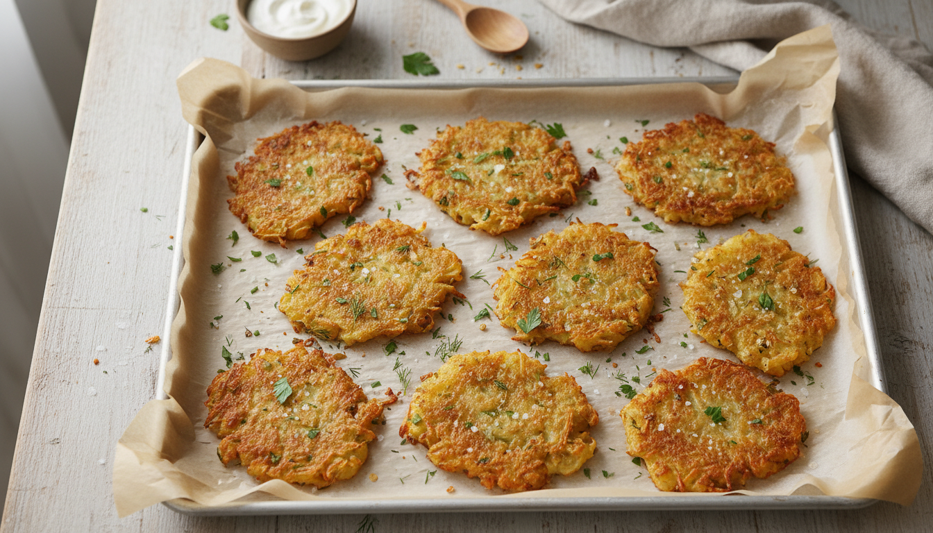 découvrez mes galettes de pommes de terre crousti-dorées au four, prêtes en 10 minutes. une recette légère et irrésistible pour régaler toute la famille, bien meilleure que des frites.