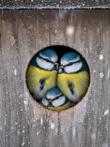 découvrez comment un abri en bois installé à l'extérieur peut offrir une protection essentielle aux mésanges durant l'hiver, les aidant à survivre aux conditions froides.