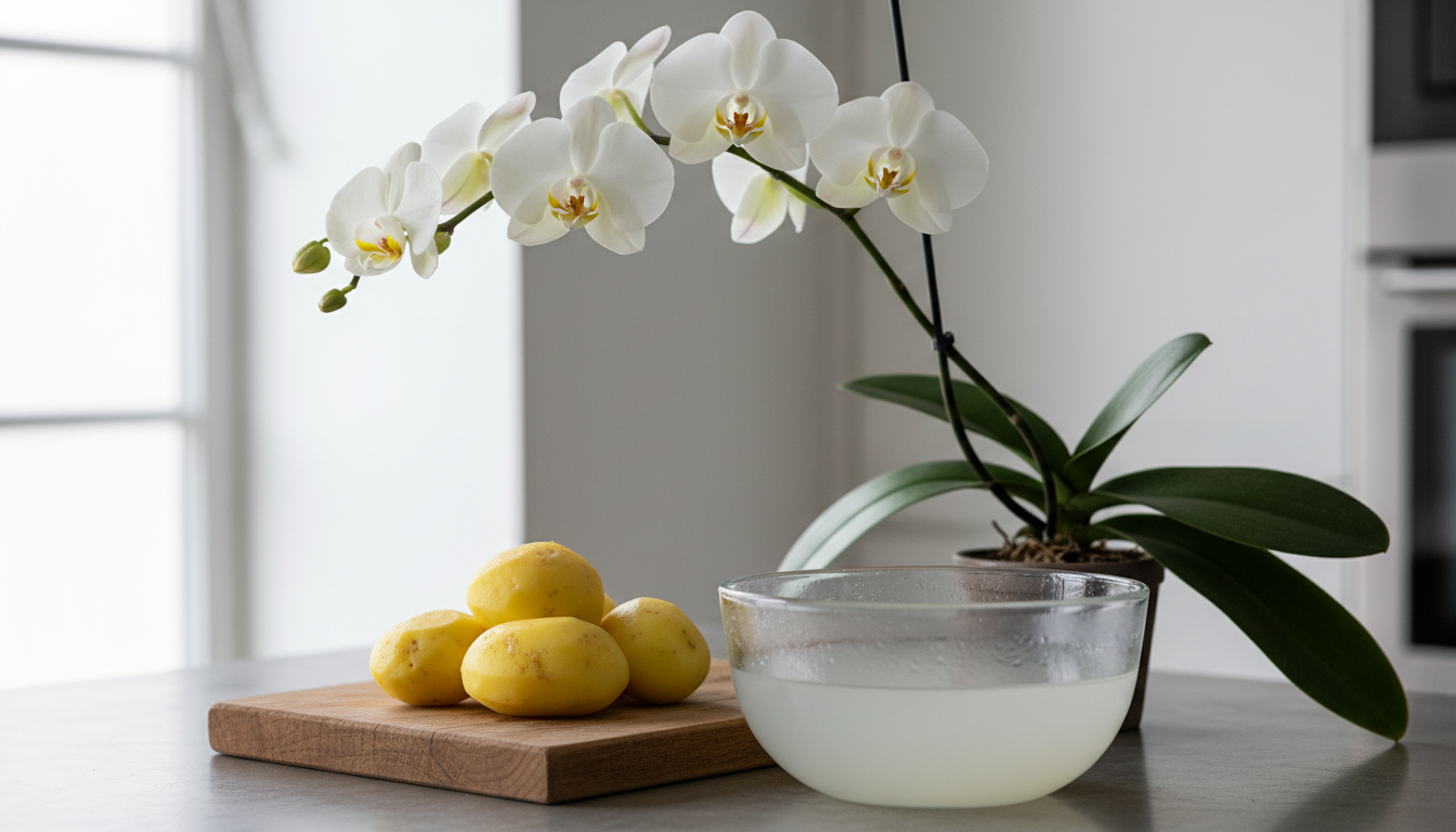 découvrez une astuce étonnante avec une pomme de terre pour faire éclore rapidement une explosion de fleurs sur votre orchidée. facile et naturel, cette méthode boostera la beauté de votre plante en un rien de temps.