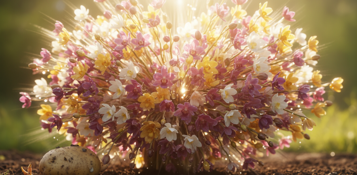 découvrez une astuce surprenante avec une pomme de terre pour faire fleurir votre orchidée rapidement et abondamment. transformez votre plante en un véritable spectacle floral en un rien de temps !