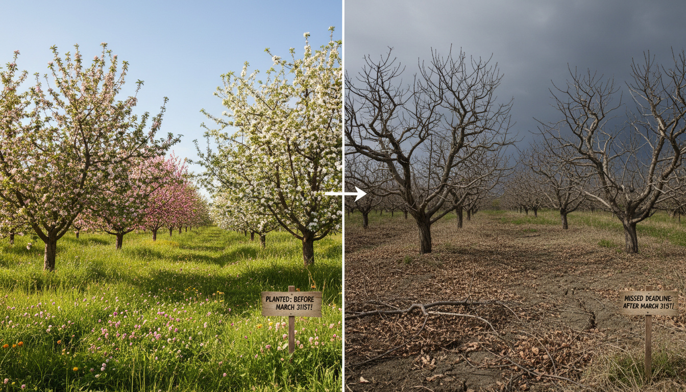 plantez ces 3 arbres fruitiers indispensables avant fin mars pour assurer la survie de votre verger. découvrez les risques et conséquences si vous tardez à agir.