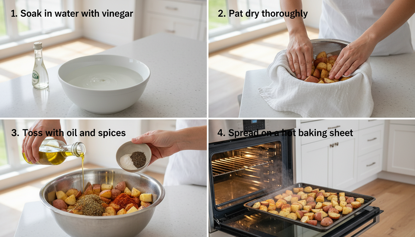 découvrez le secret infaillible pour des pommes de terre rôties ultra croustillantes à chaque fournée. astuces simples et saveurs délicieuses garanties !