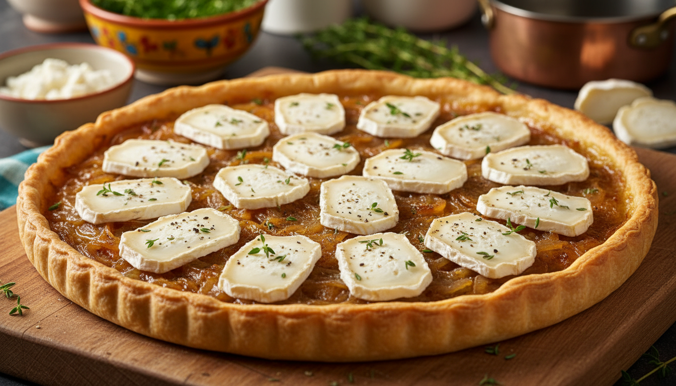 découvrez notre quiche savoureuse aux oignons caramélisés et chèvre fondant, une recette légère mais pleine de saveurs pour un repas gourmand et équilibré.