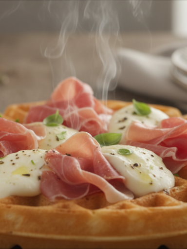 découvrez notre recette gourmande de gaufres salées au jambon cru et mozzarella fondante, parfaite pour un repas savoureux et original à déguster sans attendre !
