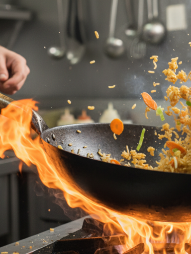 découvrez une recette healthy et rapide de riz sauté aux carottes et poireaux, relevée d'une délicieuse sauce soja, parfaite pour un dîner savoureux et équilibré.