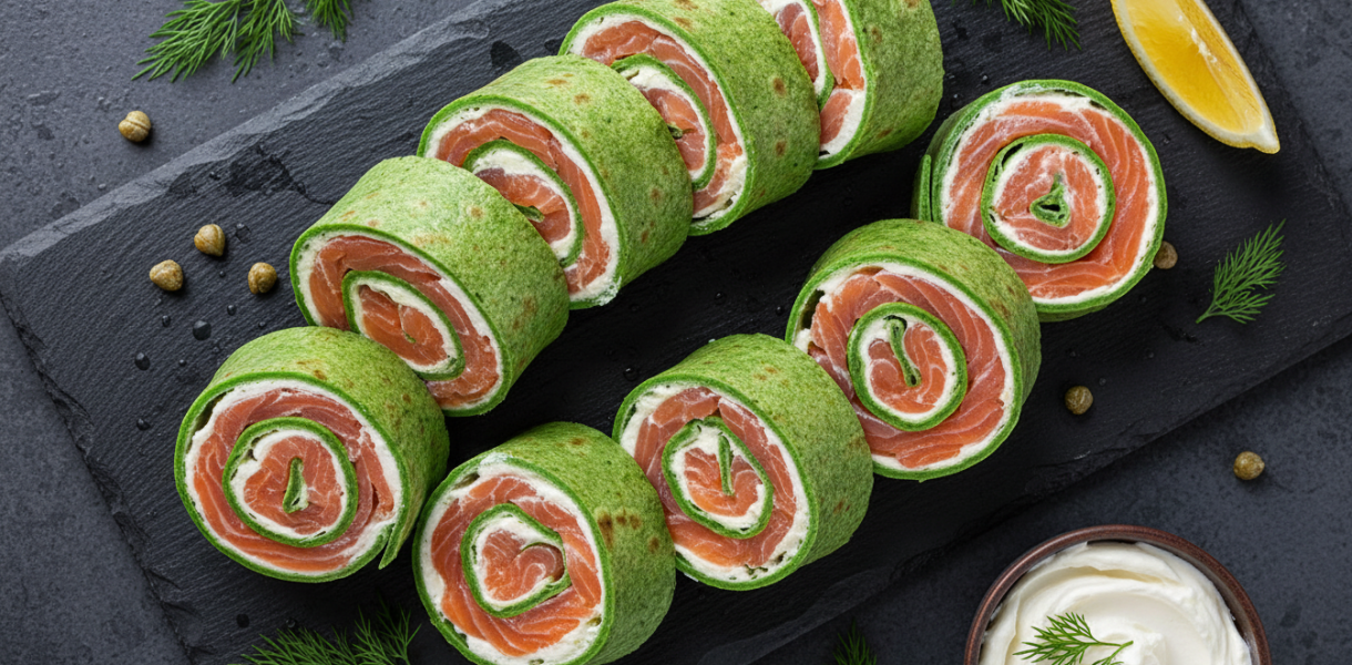 découvrez notre délicieux roulé gourmand aux épinards, saumon fumé et fromage frais, une recette simple et savoureuse qui ravira vos papilles à chaque bouchée.