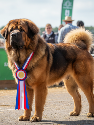 au salon de l’agriculture, un dogue du tibet originaire de mayenne décroche le titre de champion de france et participe au prestigieux concours général agricole.