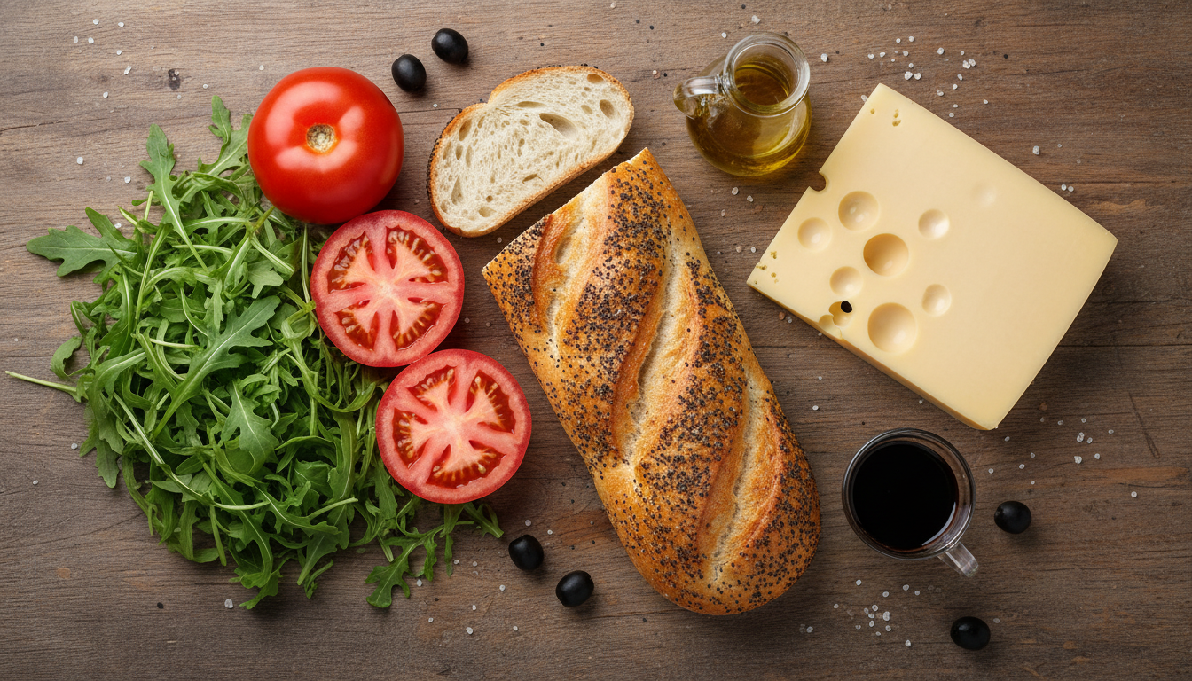 découvrez une recette irrésistible alliant le fromage fondant, les tomates fraîches et la roquette piquante pour une douceur viennoise savoureuse à chaque bouchée.