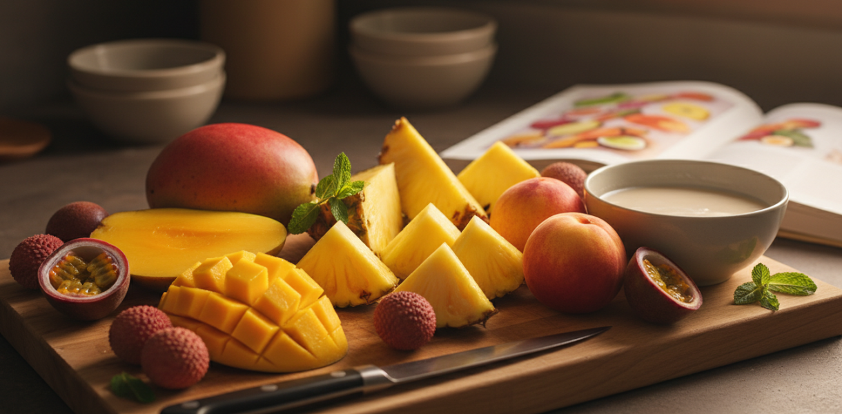 découvrez la tarte tatin à la mangue légère, une douceur exotique allégée à savourer sans culpabilité. un dessert fruité et gourmand qui éveille les papilles.