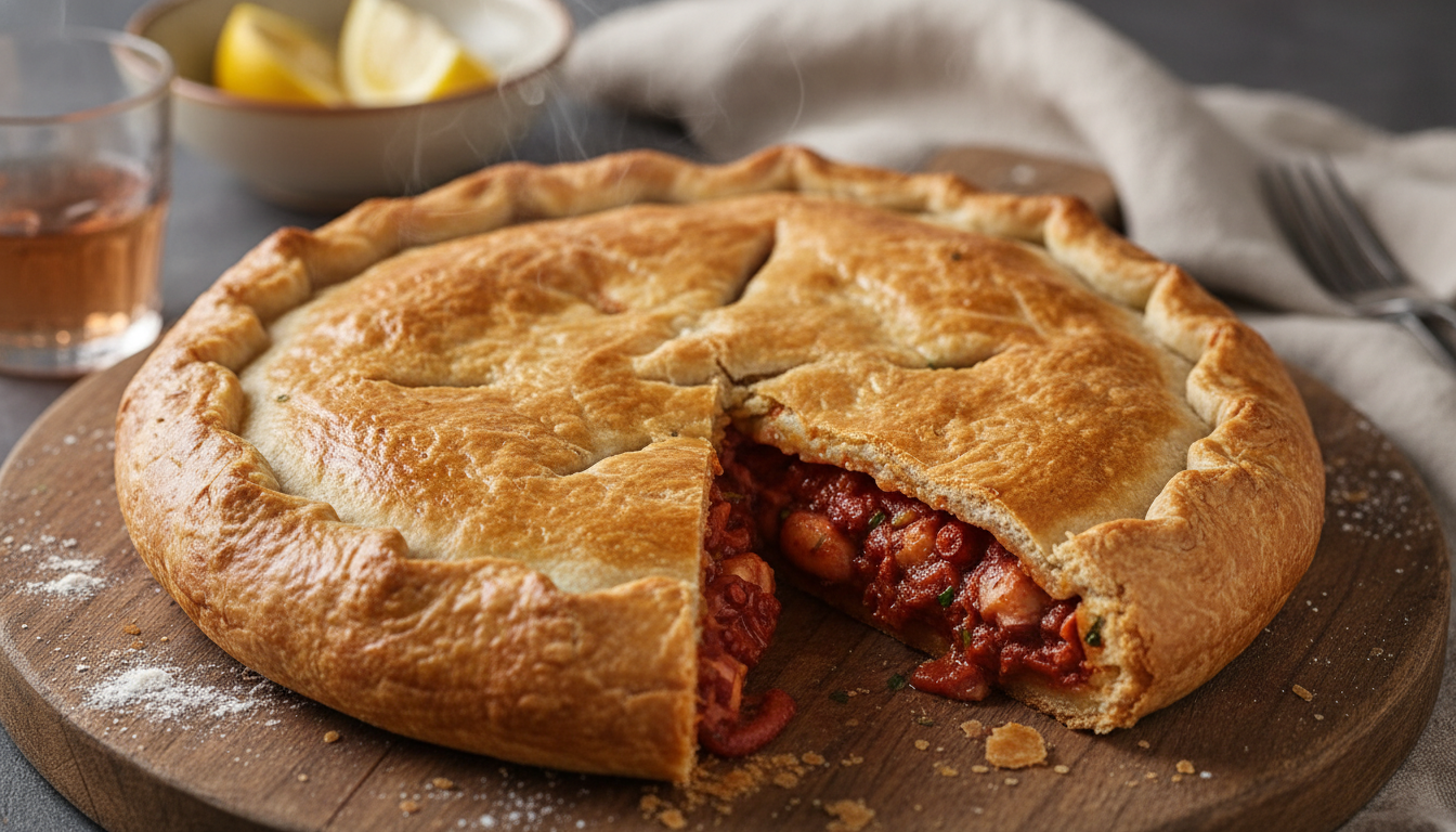 découvrez la recette authentique de la tielle sétoise, une délicieuse tourte italienne aux poulpes, pleine de saveurs méditerranéennes traditionnelles.