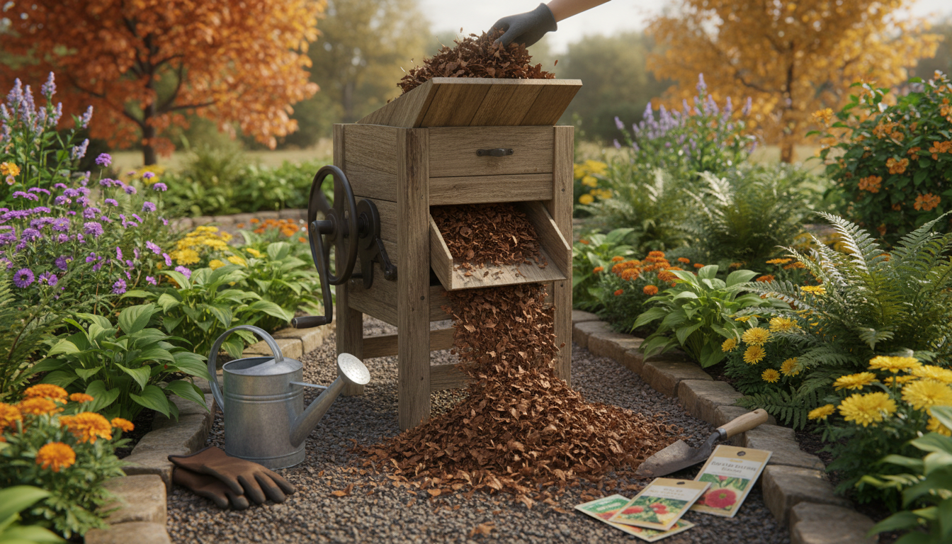 découvrez comment transformer vos feuilles brunes en paillis nutritif grâce à cet outil de bricolage indispensable pour embellir et nourrir votre jardin facilement.