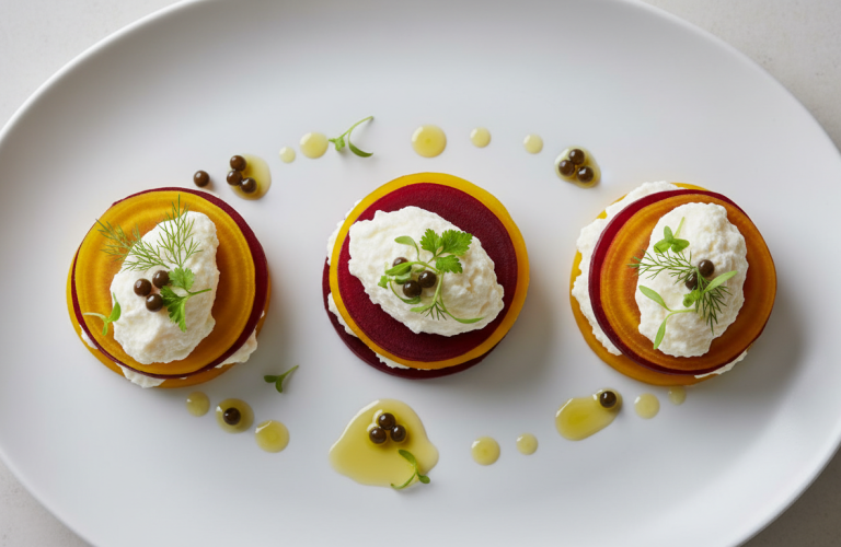 découvrez nos betteraves revisitées en bouchées apéritives colorées et fraîches, une touche ultra chic parfaite pour impressionner lors de vos repas et réceptions.