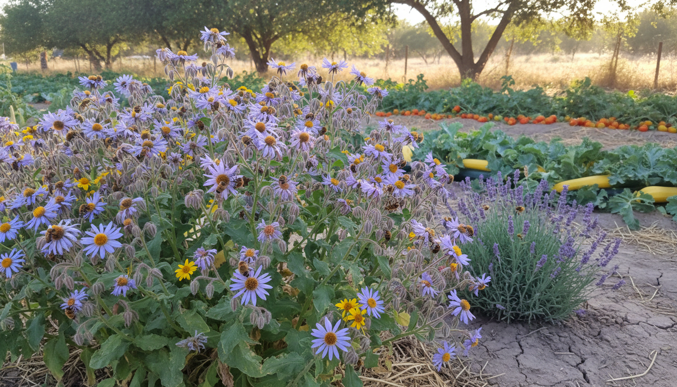 découvrez cette vivace rustique idéale près du potager, qui attire davantage d'abeilles que la lavande tout en nécessitant très peu d'eau, pour un jardin écologique et florissant.