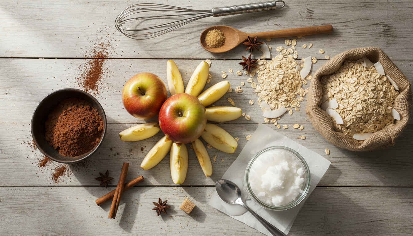 découvrez notre recette légère de crumble pommes-cacao, une gourmandise savoureuse à déguster sans culpabilité pour un plaisir healthy et délicieux.