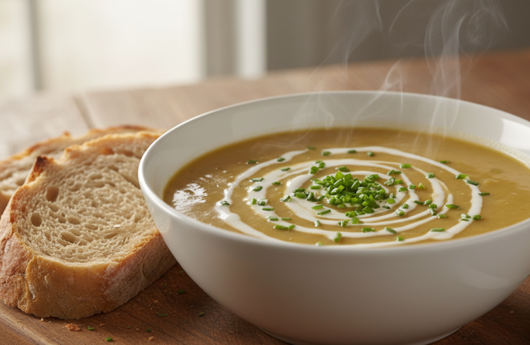 découvrez notre recette saine et savoureuse de soupe aux poireaux et pommes de terre, un délice léger parfait pour réconforter vos repas.