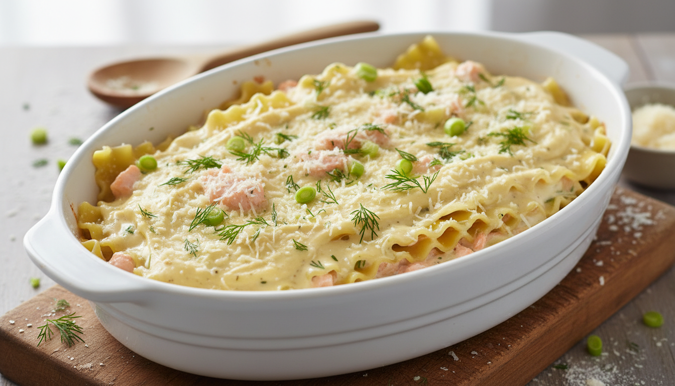savourez des lasagnes au saumon délicatement parfumées aux poireaux fondants et fromage frais, pour une explosion de saveurs à chaque bouchée. une recette gourmande et raffinée qui ravira vos papilles.