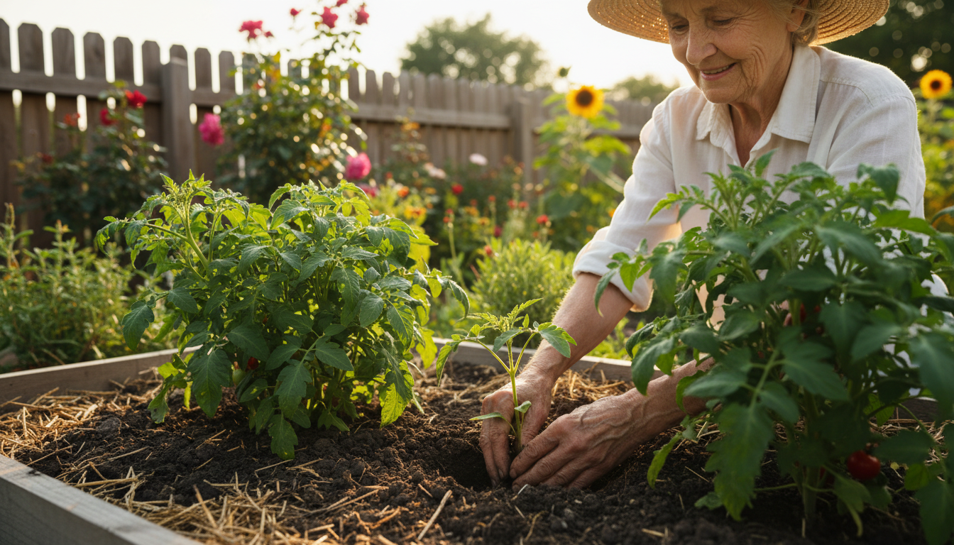 découvrez la méthode surprenante d'un retraité qui enterre ses plants de tomates jusqu'au cou et a triplé sa récolte en un été grâce à cette technique simple et efficace.