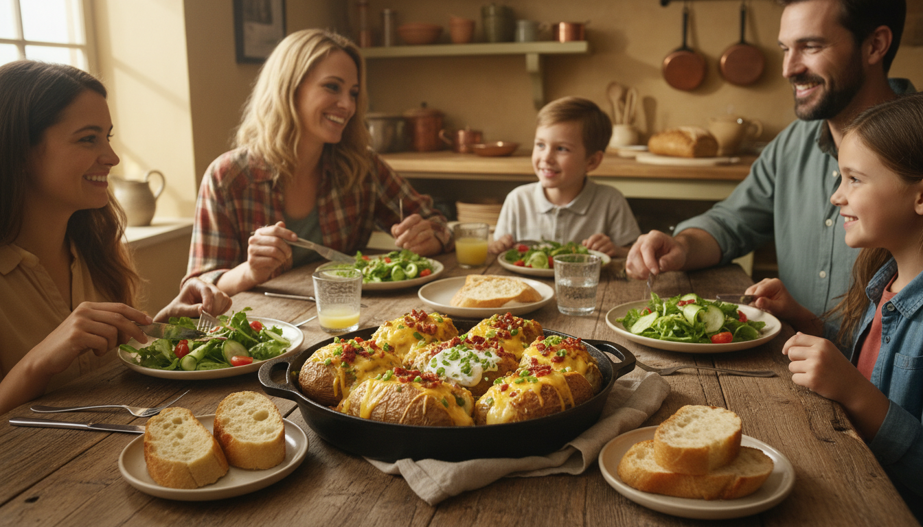 découvrez ma recette économique de pommes de terre garnies, un plat savoureux et facile qui remplace le gratin du soir et fait l'unanimité dans toute la famille.