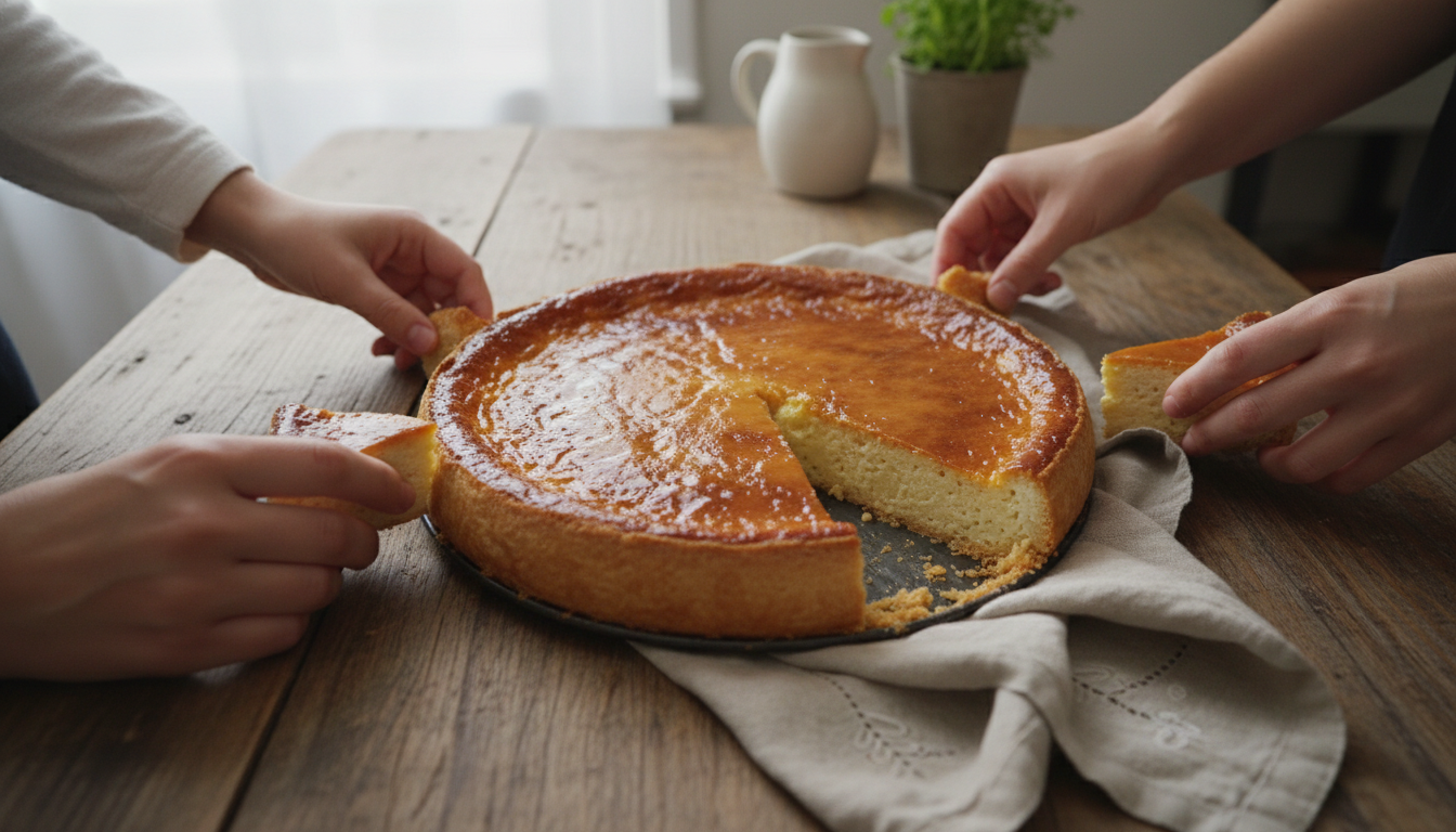 découvrez le flan maison, un dessert traditionnel retrouvé, parfait pour partager des moments chaleureux en famille ou entre amis autour de la table.
