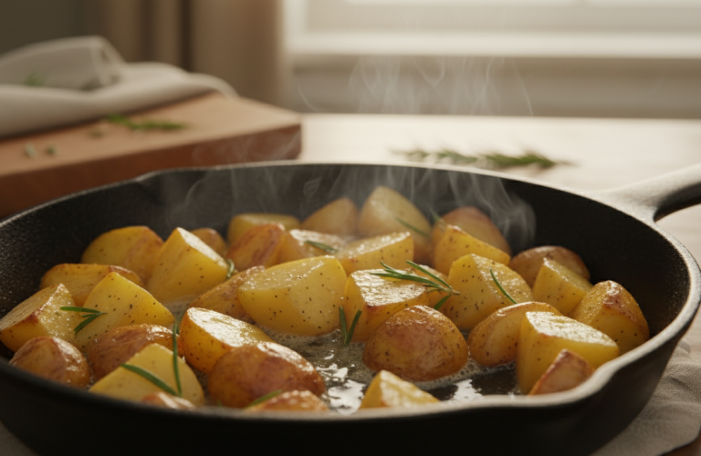 découvrez comment ajouter cet ingrédient aux pommes de terre en cuisson pour révéler des saveurs intenses, un arôme délicieux et une texture fondante irrésistible.