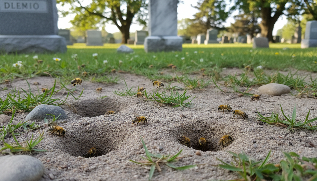 découvrez la présence d'abeilles de terre au cimetière de jolivet et apprenez quelles mesures adopter pour les protéger tout en assurant la sécurité du site.